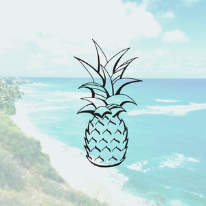 Decal / Pineapple / Adventure / Custom Decal / Custom Vinyl / Islands / Vinyl / Vinyl Decal / Custom Sticker / Beach / Bumper Sticker