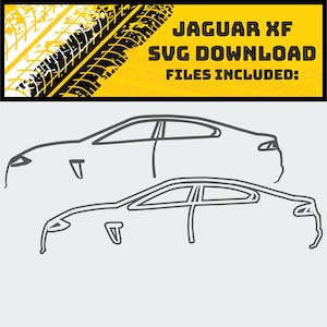 Jaguar XF Inspired Digital Download for Vinyl Cutter
