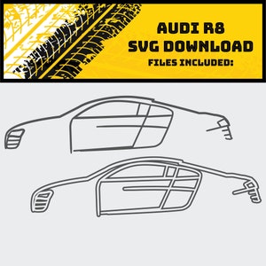 Audi R8 Inspired Digital Download for Vinyl Cutter