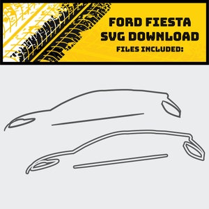 Ford Fiesta Inspired Digital Download for Vinyl Cutter