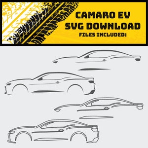 Chevrolet Camaro EV Inspired Digital Download for Vinyl Cutting Machine-svg, jpg, eps, png- Cricut, Silhouette- Vinyl Decal Design
