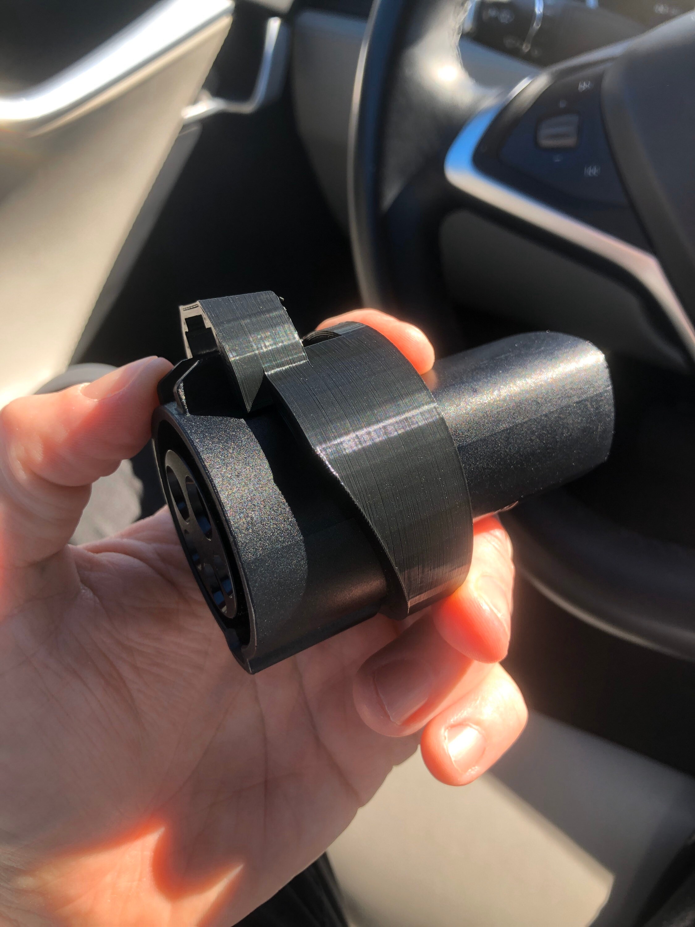 Tesla Model S Charging Lock Adapter for Chargepoint Blink J1772 Plugs
