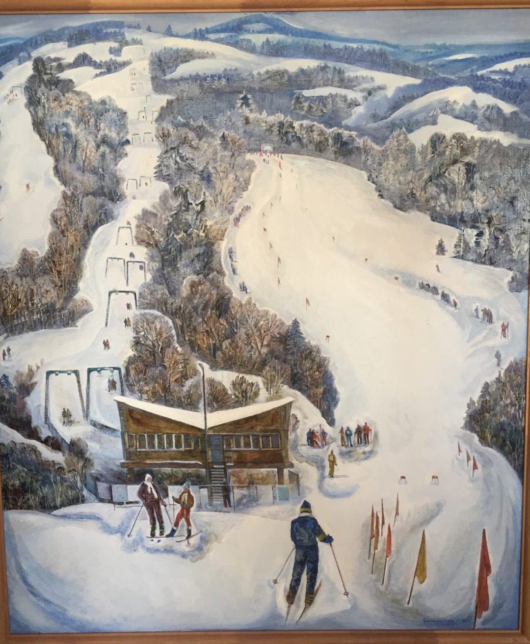 油絵 カルパティア山脈の冬 バラニコワ ガリーナ ゲオルギエヴナ