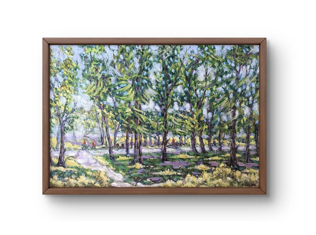 Oil Painting Landscape Original Oil Painting on Canvas Summer Forest ...