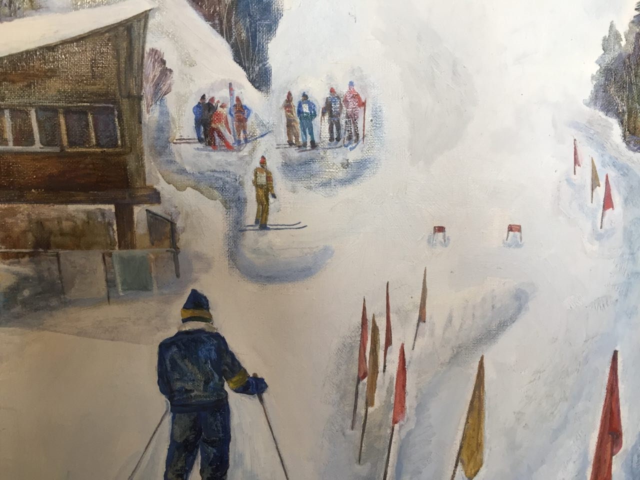 油絵 カルパティア山脈の冬 バラニコワ ガリーナ ゲオルギエヴナ