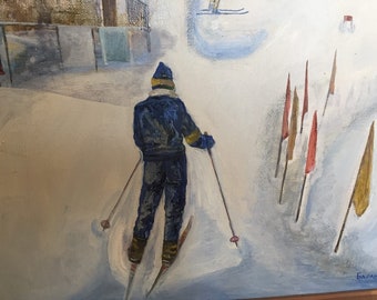 油絵 カルパティア山脈の冬 バラニコワ ガリーナ ゲオルギエヴナ