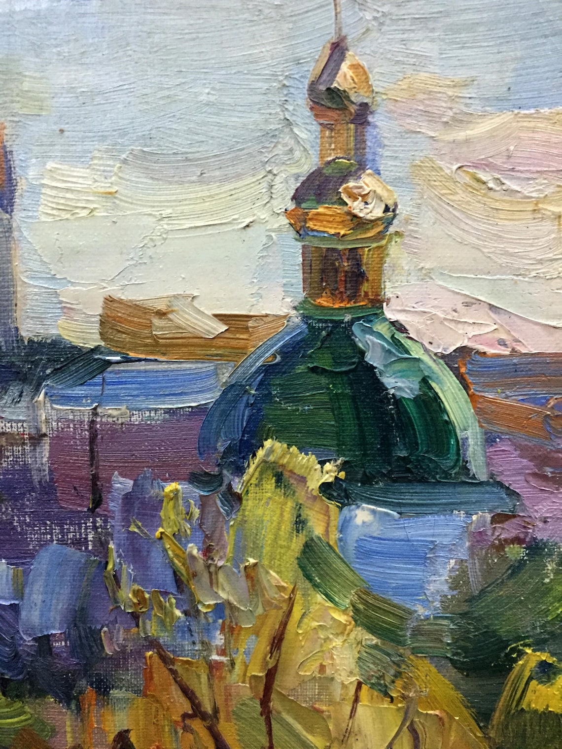 Oil Painting Landscape Original, Oil Painting on Canvas, Landscape With