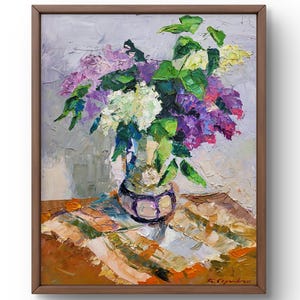 Oil painting still life original, painting on canvas, flowers still life, handmade art, interior, unframed, bouquet still life, wall art