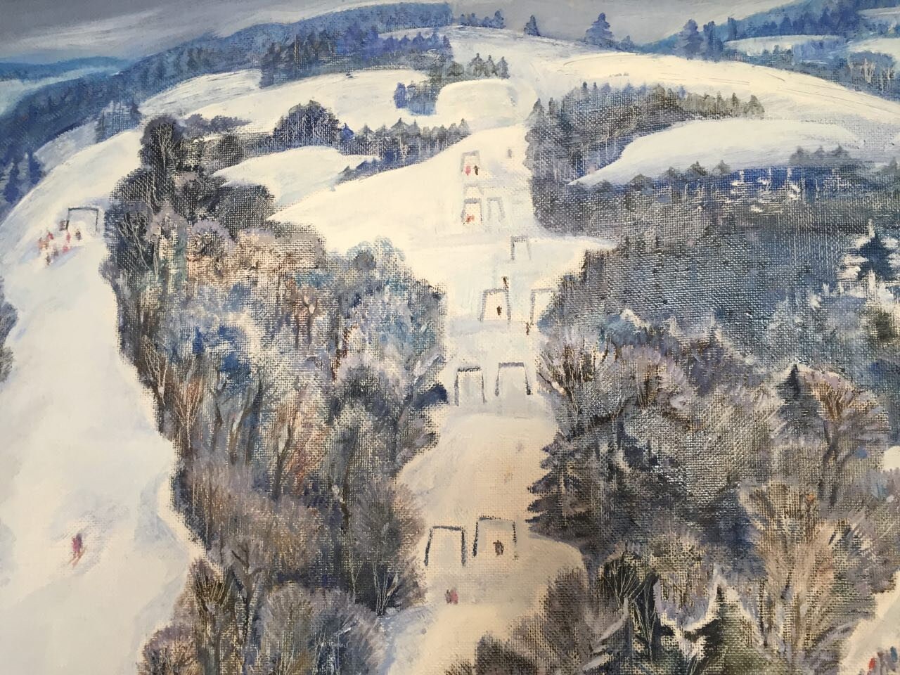 油絵 カルパティア山脈の冬 バラニコワ ガリーナ ゲオルギエヴナ