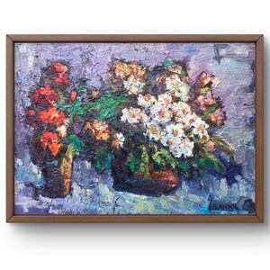 Oil painting still life original, painting canvas, flowers still life, handmade art, interior, unframed, bouquet still life, wall art