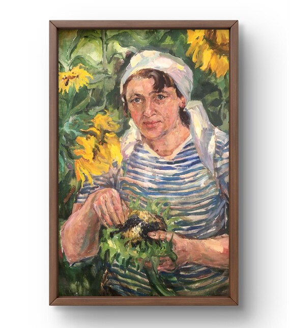 オイルパステル画 女性の肖像 2025年 オイルパステル画 女性の肖像 2025年制作 油絵肖像画オリジナル