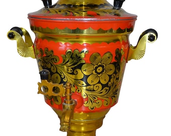 Samovar eléctrico de 3 litros con pintura Hogar Salón Cocina Comedor Cafeteras Teteras Electrodomésticos URSS