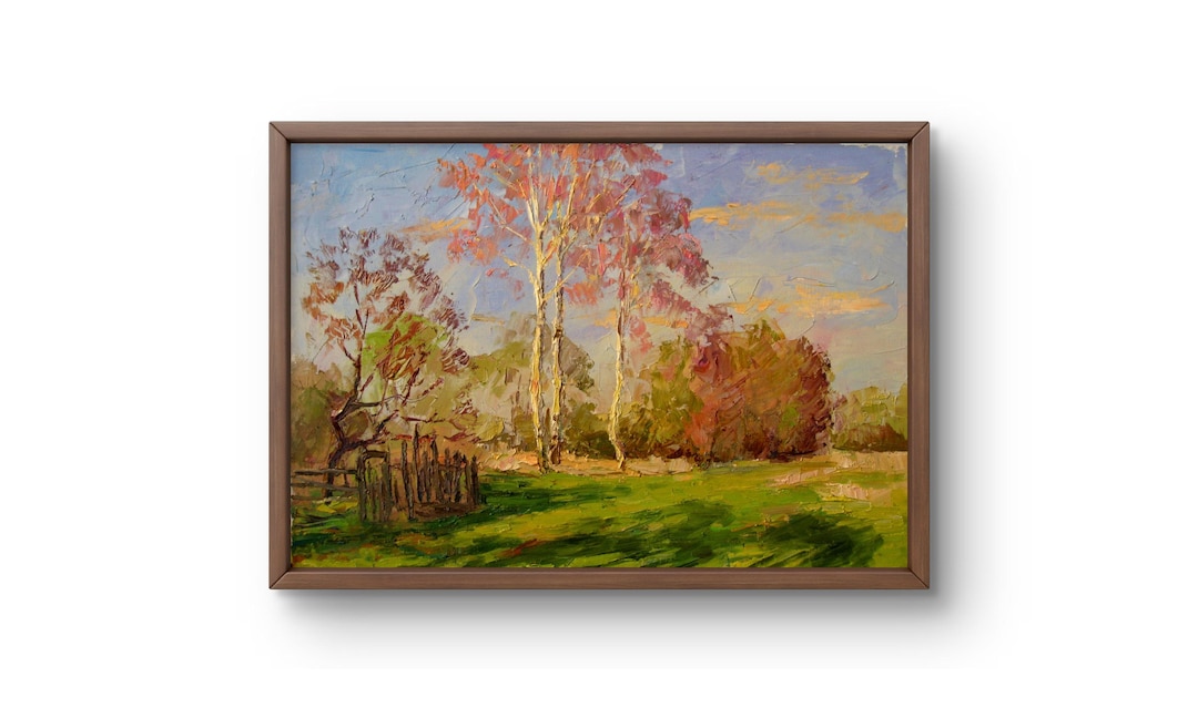 Oil Painting Landscape Original, Oil Painting, the Beauty of Nature