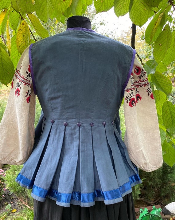 Ukrainian Vintage Korset/ Ukrainian Embroidery Dress/ ウクライナ  