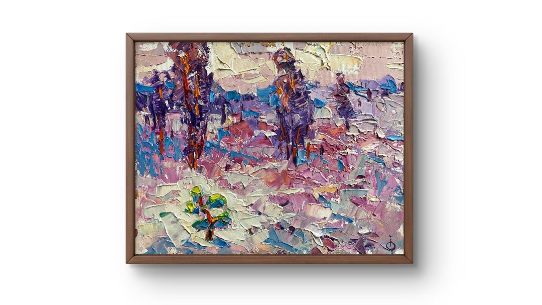 Oil Painting Landscape Original, Oil Painting on Canvas, Abstract