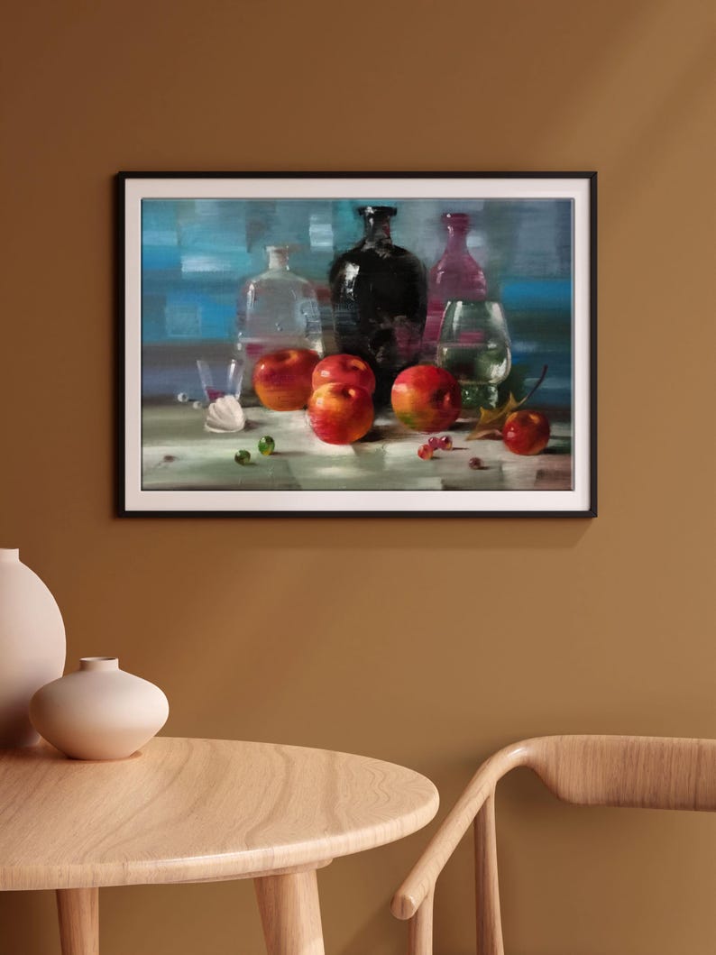 Oil Painting Still Life Original, Oil Painting, Bright Still Life