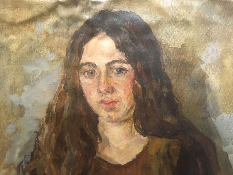 Oil painting Portrait of a girl Palazhchenko Irina original | Etsy