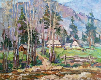 Oil painting Carpathians Kalenyuk Oksana nKalen199