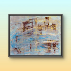 Oil painting abstract original, painting on canvas, strokes and lines painting, handmade art, unframed, contemporary art, wall art