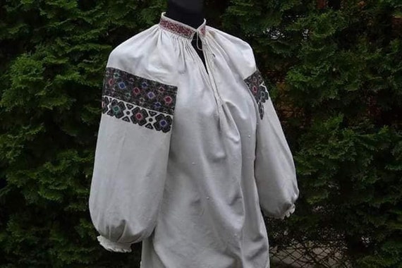 Black/white Vintage Ukrainian embroidery, Ukrainia