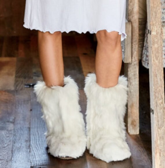Unisex alpaca slippers boots/ Alpaca 