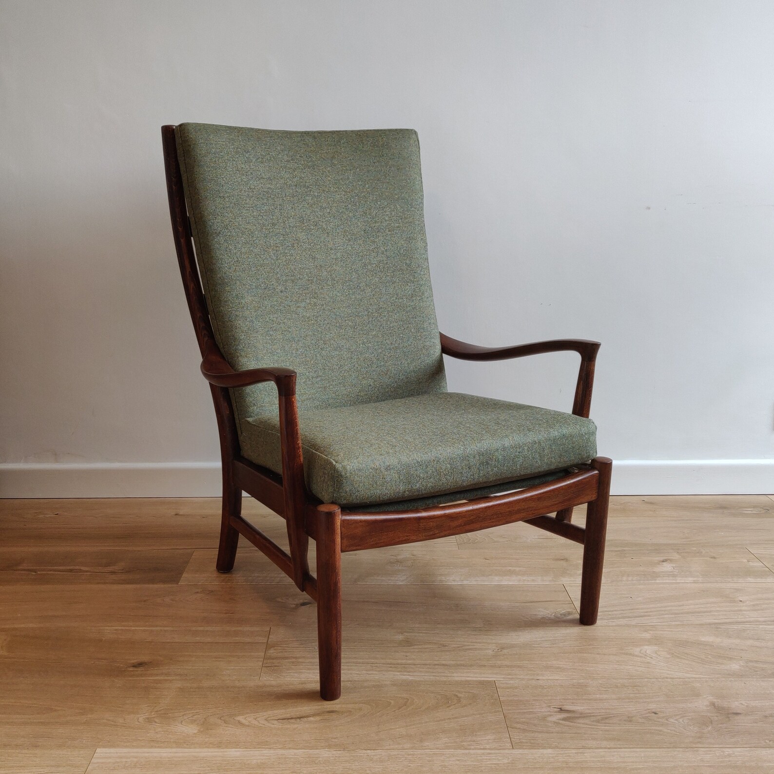 Mid Century Parker Knoll Armchair Fully Refurbished Sage Etsy