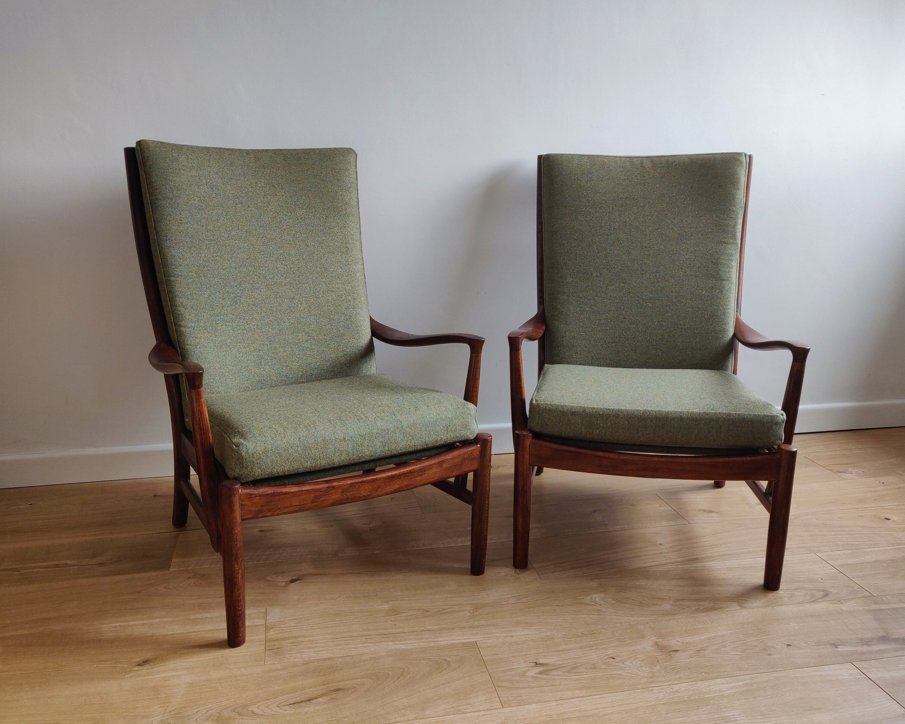 Mid Century Parker Knoll Armchair Fully Refurbished Sage Etsy