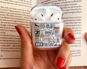 Airpod Case Clear Plastic Airpod Case Cute Airpod Case Cover Etsy