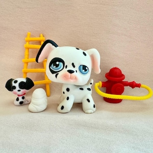 2004 Hasbro Littlest Pet Shop Dalmatian Dog #44 and Lalaloopsy Pet