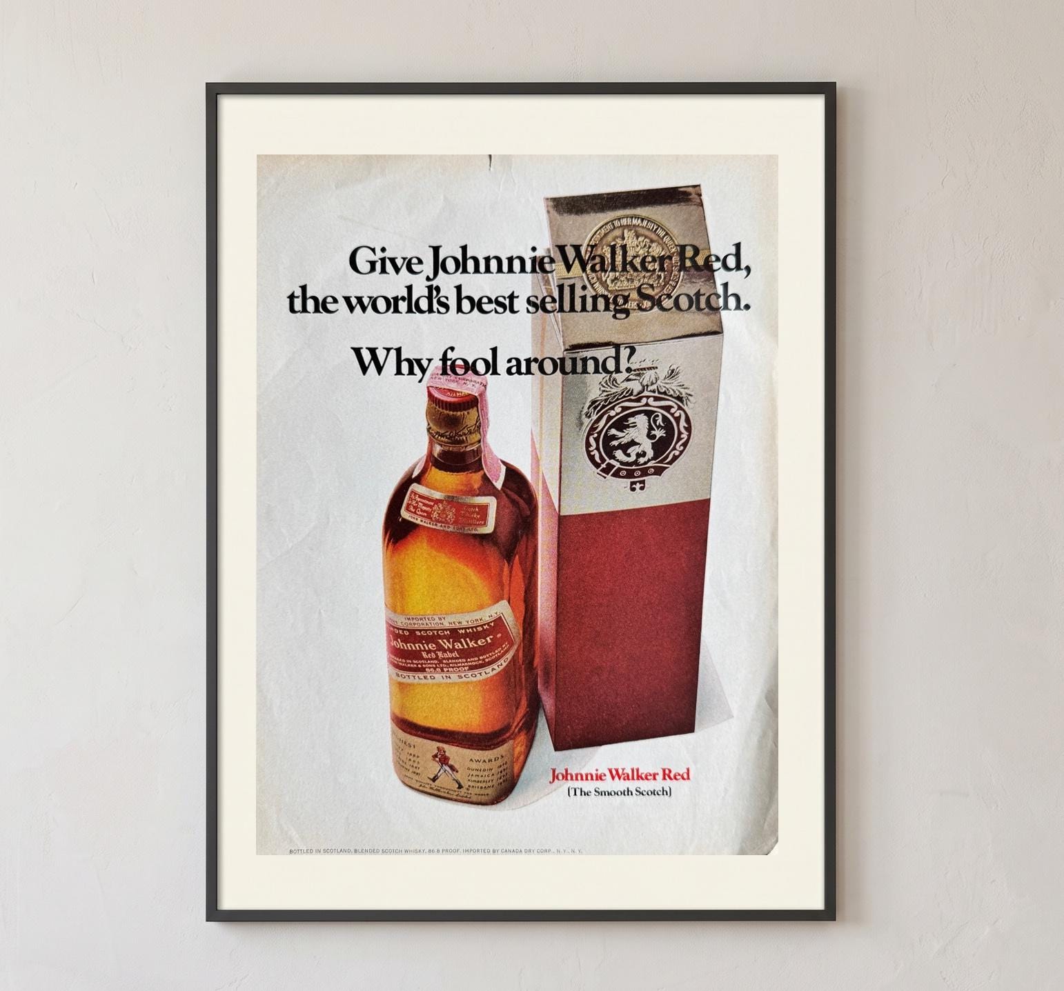 Johnnie Walker Print - Etsy