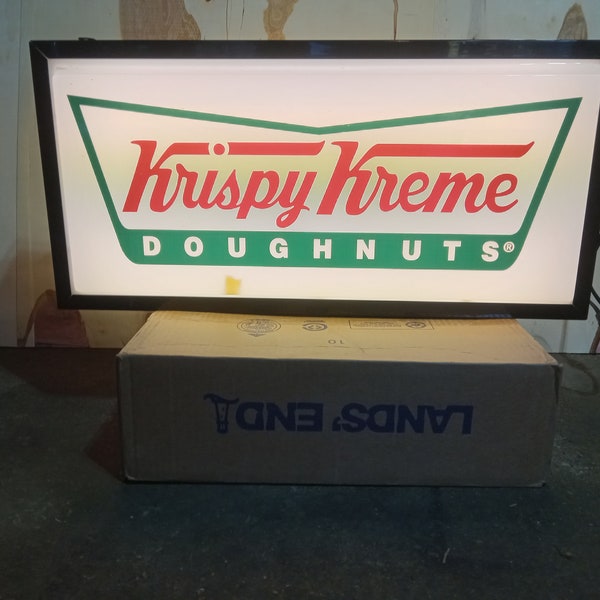 Krispy kreme 25" lighted hang sign