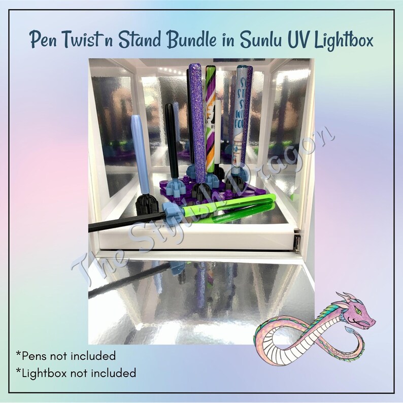 Original Pen Twist N Stand Bundle 9 Pen Stand for UV Resin Lightbox Pen