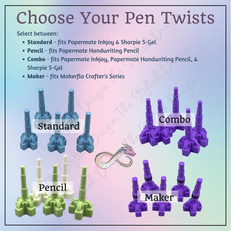 Original Pen Twist N Stand Bundle 9 Pen Stand for UV Resin Lightbox Pen