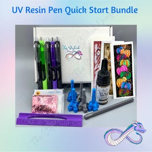 UV Resin Pen Quick Start Bundle - Pen Adapter for UV light - UV Resin Pen Holder