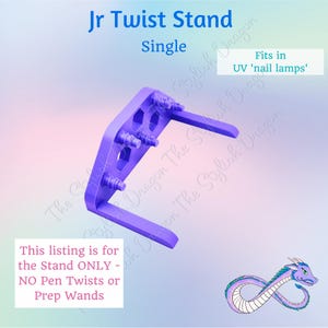 Twist n Stand Jr Single - Pen Holder for UV Resin Curing in UV Lamp - UV Lamp Pen Adapter - Resin Pen Adapter