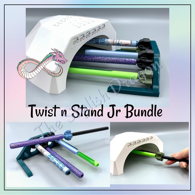 Pen Twist N Stand Jr Bonus Bundle 5 Pen Stand for UV Resin Lamps Pen