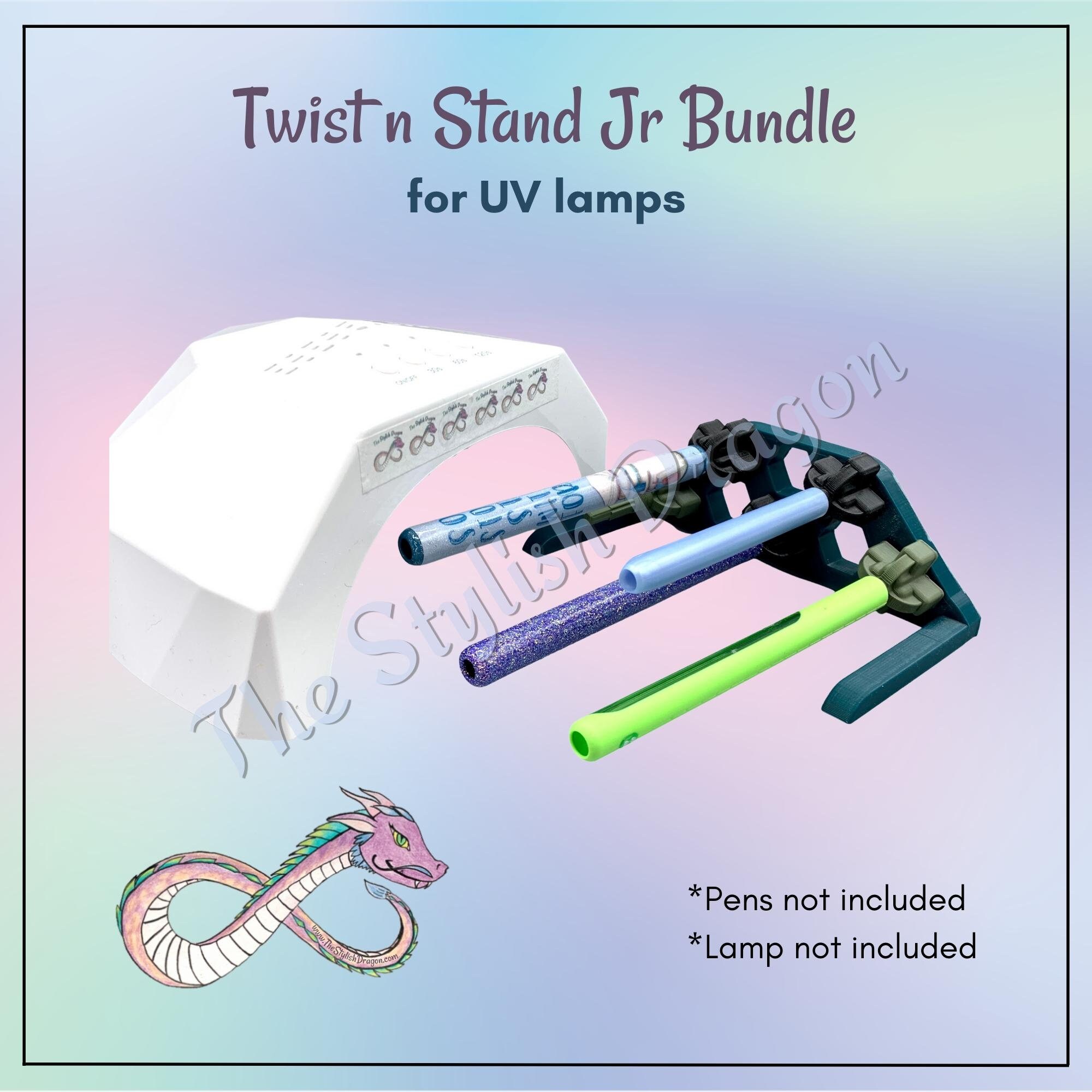 Pen Twist N Stand Jr Bonus Bundle 5 Pen Stand for UV Resin Lamps Pen