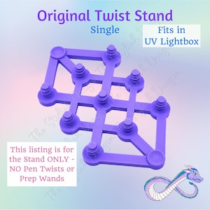 Original Pen Twist n Stand Single - Stand Only for UV resin lightbox - Pen Adapter for UV light - UV Resin Pen Holder
