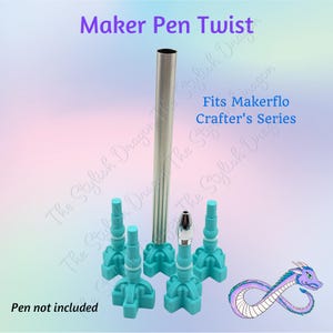 Maker Pen Twists 5-Pack Bundle -Makerflo Crafter&#39;s Pen Holder for UV Resin -Makerflo Pen adapter