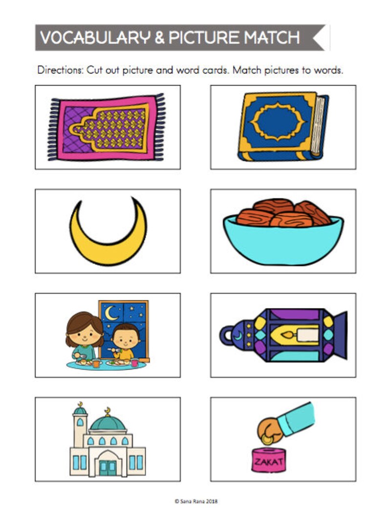 Ramadan Activity Pack Worksheet Printable Download Etsy Canada
