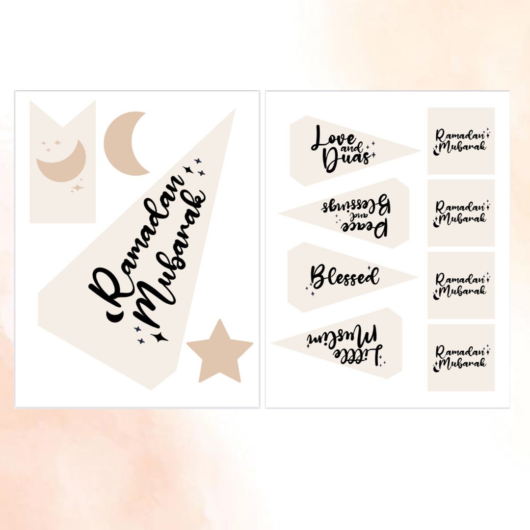 Ramadan Pennant Flags and Tags