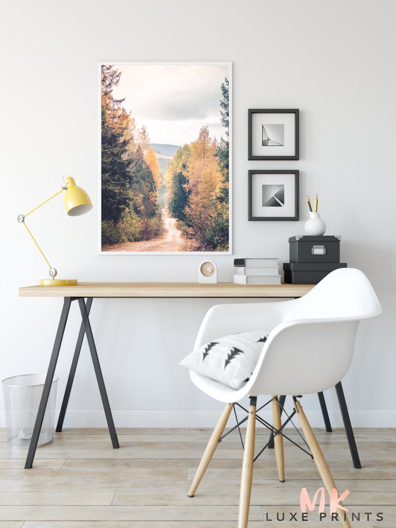 Printable Wall Art Autumn Forest Scenery Gallery Wall - Etsy