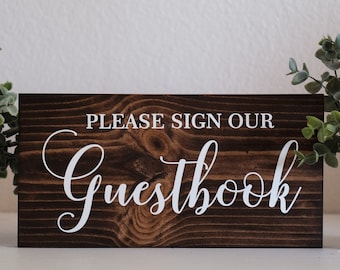 Please sign our guestbook wooden signs Rustic Wedding Sign Wood Rustic Wood Wedding Sign Wedding Signs Wooden Wedding Signs