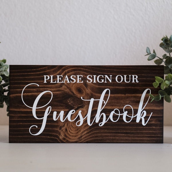 Please sign our guestbook wooden signs Rustic Wedding Sign Wood Rustic Wood Wedding Sign Wedding Signs Wooden Wedding Signs