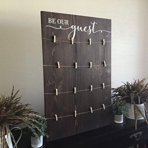 Be our guest seating sign, wedding seating chart board,wood wedding sign,find your seat,  blank seating chart board,