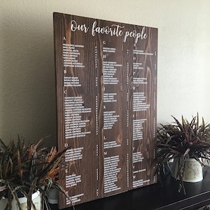 Wedding Seating Chart Sign - Wedding seating Sign-wedding sign wood- wedding signs-