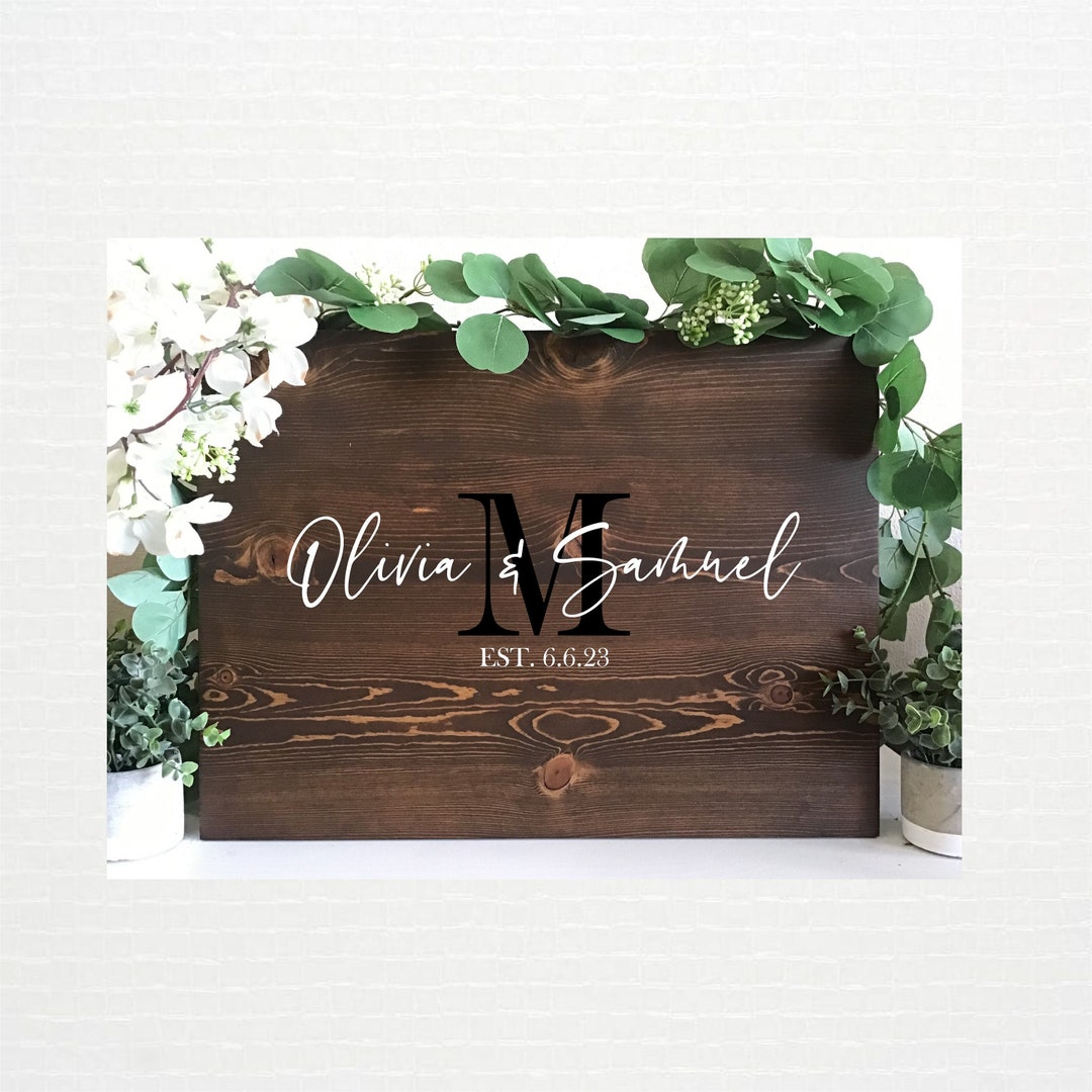 Wedding Guest Book Alternative Wood Sign, Wood Wedding Sign, Rustic Wedding Guest Book, Wood