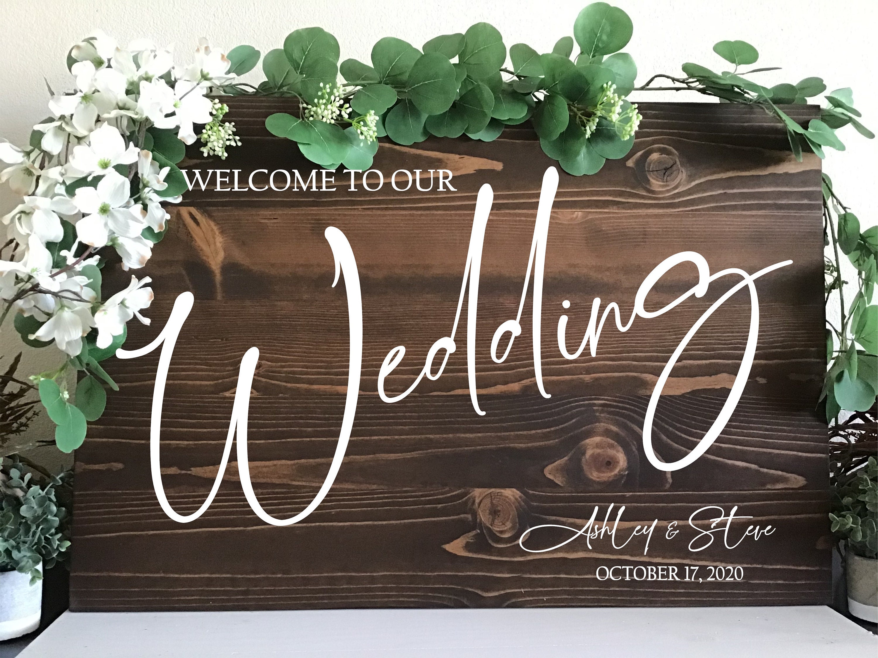Wedding signs woodWedding welcome sign wood Wooden Welcome | Etsy