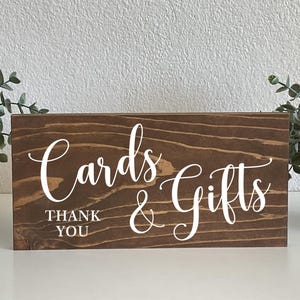 Geschenke und Karten Holzschilder, Hochzeitsschilder aus Holz, Hochzeitsschilder aus Holz, Hochzeitsschilder aus Holz, rustikales Hochzeitsschild aus Holz.