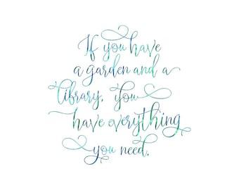 If you have a garden and a library, you have everything you need. SVG *2 offsets included*